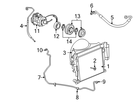 2008 Jeep Commander Air Conditioner Diagram 1 - Thumbnail