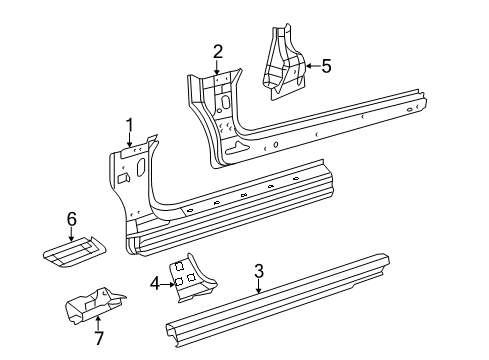 2010 Chrysler Sebring Rocker Panel Diagram
