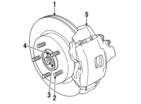 1995 Dodge Intrepid Front Brakes Diagram