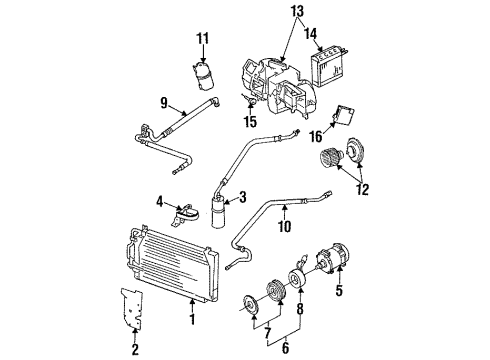 1990 Dodge Monaco Air Conditioner Diagram