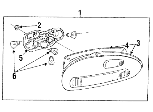 1994 Dodge Colt Tail Lamps Diagram