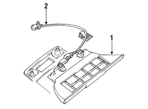 1994 Chrysler New Yorker High Mount Lamps Diagram