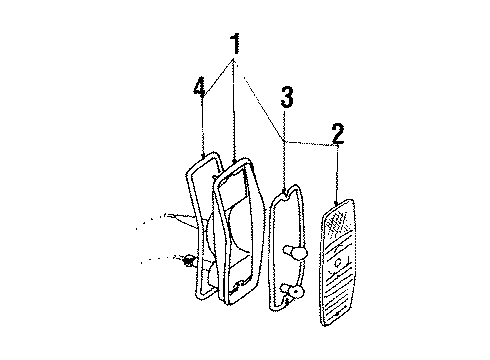 1986 Jeep Grand Wagoneer Combination Lamps Diagram