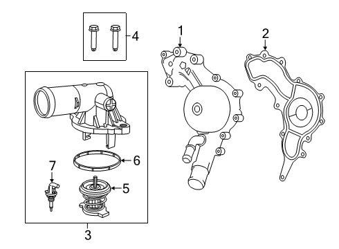 2020 Jeep Gladiator Water Pump Diagram