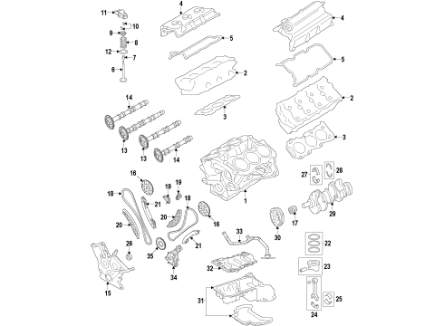 2018 Ram 1500 Engine Parts & Mounts, Timing, Lubrication System Diagram 5 - Thumbnail