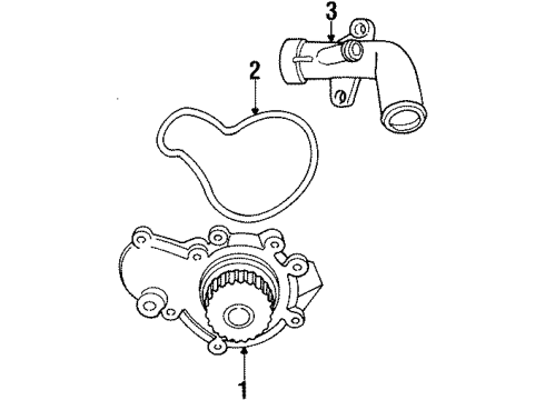 1999 Dodge Stratus Water Pump Diagram 1 - Thumbnail