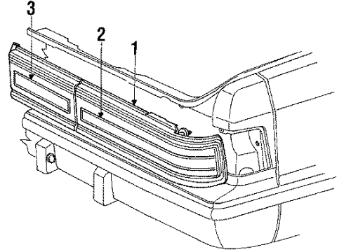 1988 Dodge Dynasty Combination Lamps Diagram