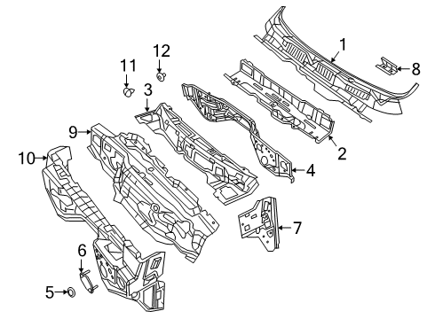 2022 Ram 3500 Cab Cowl Diagram 3 - Thumbnail