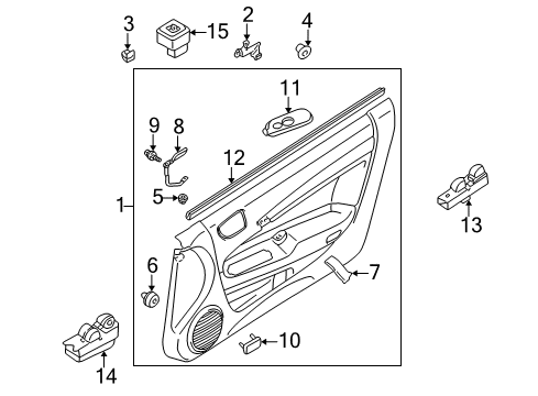 2004 Chrysler Sebring Interior Trim - Door Diagram 1 - Thumbnail