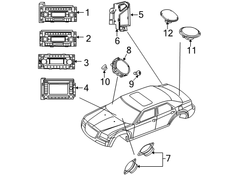 2007 Chrysler 300 Sound System Diagram 1 - Thumbnail
