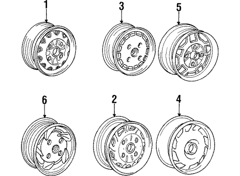 1992 Dodge Colt Wheels Diagram