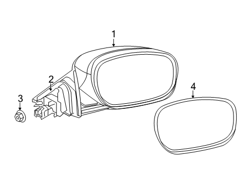 2011 Dodge Charger Outside Mirrors Diagram