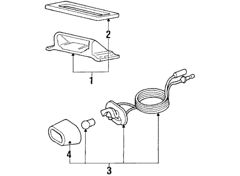 1988 Jeep Cherokee License Lamps Diagram