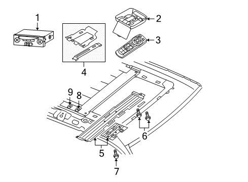 2006 Jeep Grand Cherokee Entertainment System Components Diagram