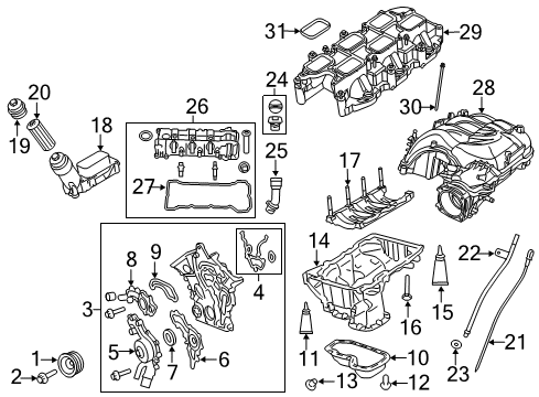 2021 Ram 1500 Classic Engine Parts & Mounts, Timing, Lubrication System Diagram 1 - Thumbnail