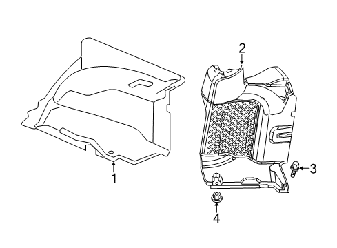 2014 Jeep Wrangler Interior Trim - Quarter Panels Diagram 1 - Thumbnail
