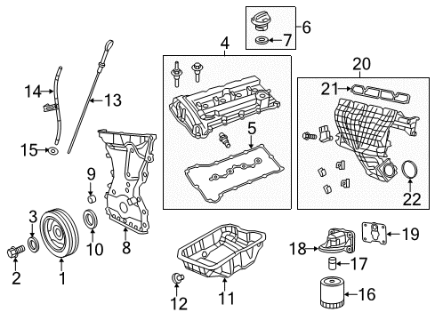 2017 Jeep Patriot Engine Parts & Mounts, Timing, Lubrication System Diagram 2 - Thumbnail