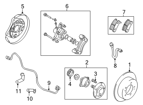 2005 Dodge Stratus Brake Components, Brakes Diagram 4 - Thumbnail