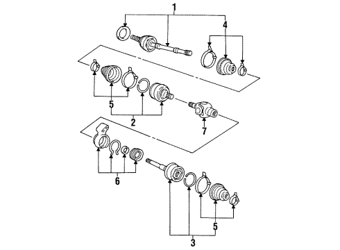 1989 Dodge Colt Axle Shaft - Front Diagram 3 - Thumbnail