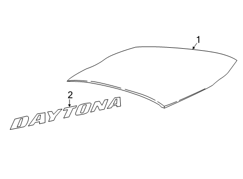 2014 Dodge Charger Stripe Tape Diagram 1 - Thumbnail