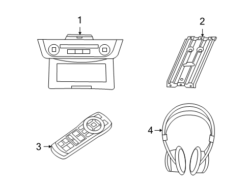 2006 Dodge Ram 1500 Entertainment System Components Diagram 2 - Thumbnail