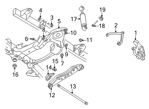 2009 Dodge Durango Front Suspension, Control Arm Diagram 1 - Thumbnail