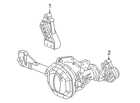 2003 Dodge Ram 3500 Engine & Trans Mounting Diagram 5 - Thumbnail