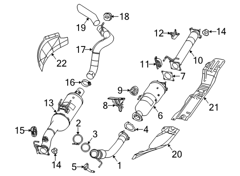 2017 Ram 3500 Exhaust Components Diagram 3 - Thumbnail