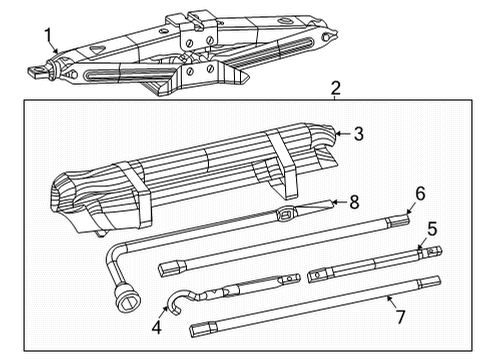 2021 Ram 1500 Jack & Components Diagram 2 - Thumbnail