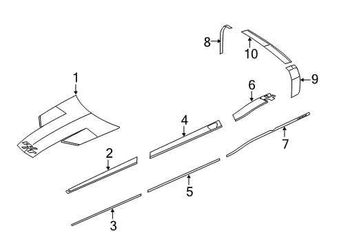 2023 Dodge Challenger Stripe Tape Diagram 1 - Thumbnail