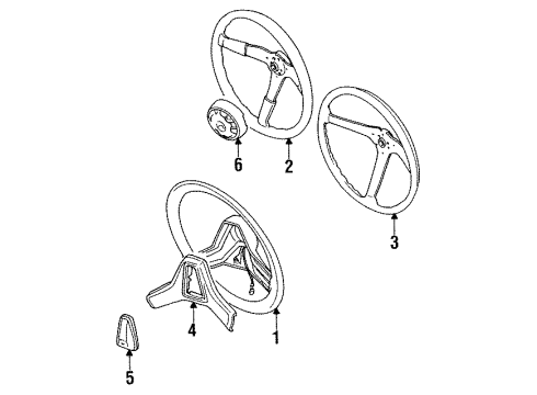 1990 Jeep Cherokee Steering Column, Steering Wheel & Trim, Steering Gear & Linkage Diagram 13 - Thumbnail