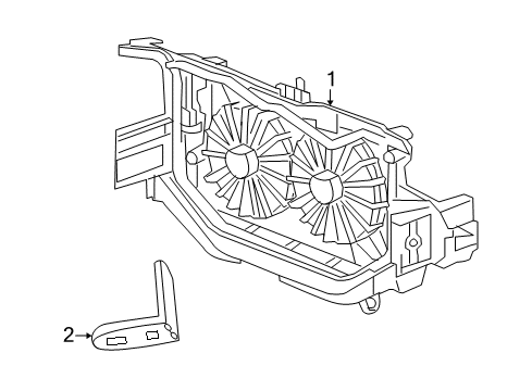 2007 Jeep Compass Cooling System, Radiator, Water Pump, Cooling Fan Diagram 1 - Thumbnail