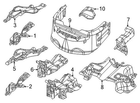 2025 Jeep Grand Cherokee L Heat Shields Diagram