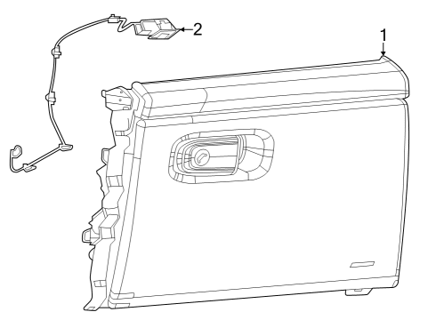Mopar 68423992AB Lamp - Glove Box 68423992AB Mopar Lamp - Glove Box