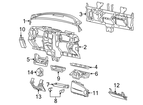Mopar 68001504AA Upper Cover Clip