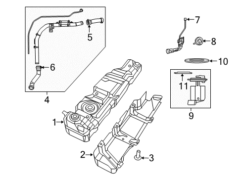 Mopar 68640309AA TANK-FUEL TANK