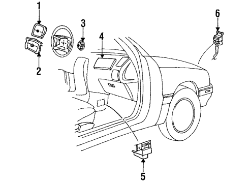 Mopar 4443985 Impact Sensor, Front Mopar 4443985 Impact Sensor, Front