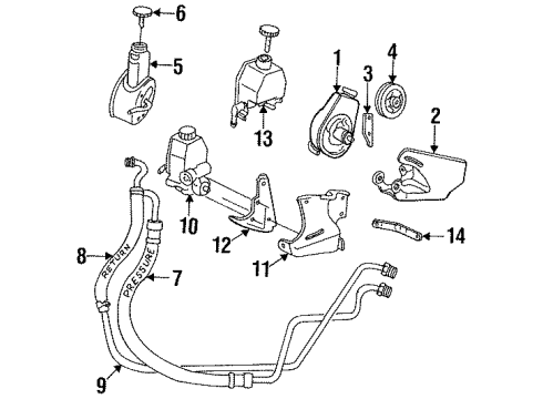 Mopar 4333773 Power Steering Pressure Hose Mopar 4333773 Power Steering Pressure Hose
