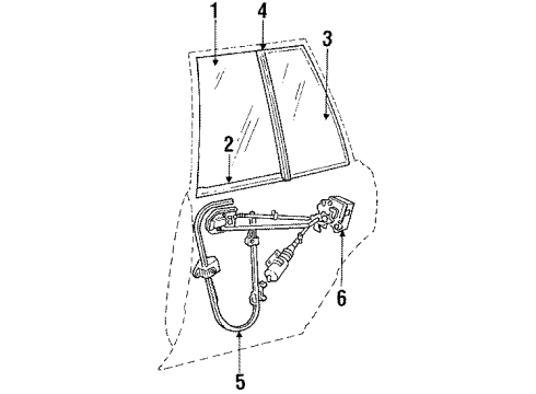 Mopar 4336601 Window Motor