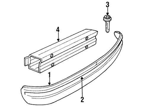 Mopar 4805068AB Reinforcement, Front