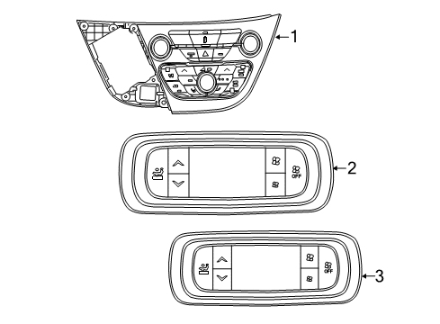 Mopar 56054984AE Dash Control Unit