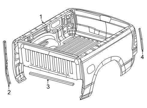 Mopar 82215212AE Bedliner Kit - Under Rail 82215212AE Mopar Bedliner Kit - Under Rail