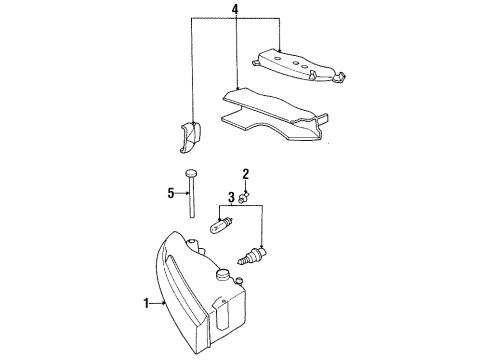 Mopar 4778222 Headlamp Bulb Retainer Ring
