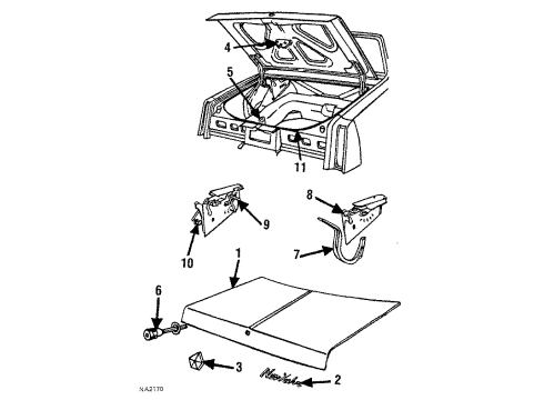 Mopar 4278176 Weatherstrip Mopar 4278176 Weatherstrip