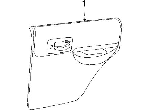 Mopar QL791AZ Door Trim Panel, Rear
