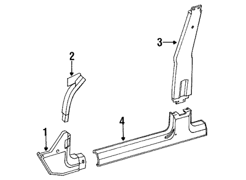 Mopar 5FK73SS1 Sunvisor