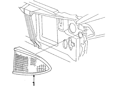 Mopar 4399613 Side Marker Lamp, Amber Mopar 4399613 Side Marker Lamp, Amber