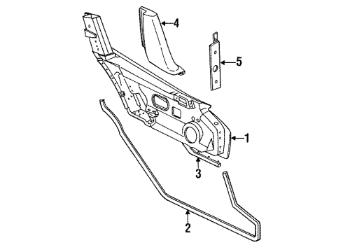 Mopar 4709253 Weatherstrip, Front