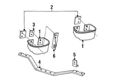 Mopar 55024414 Bumper Guard, Black, Rear