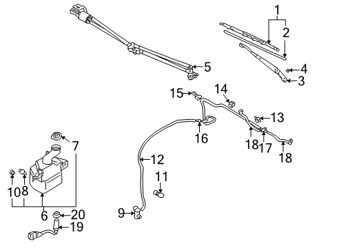 Mopar 5101865AA Wiper Linkage Grommet